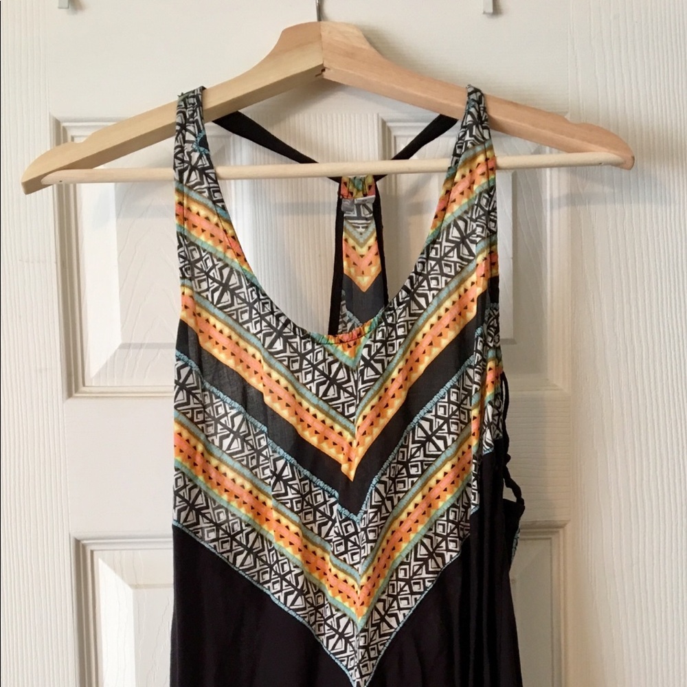 Rip curl multi colored tribal cover up